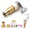 Mixer Tap Hose Connector for 1/2 inch & Kitchen Bathroom tap 2-in-1 Threaded Faucet Adapter - BSP Threaded Tap Connector Fitting for Kitchen,Bathroom Indoor & Outdoor Hose Connector(set5)