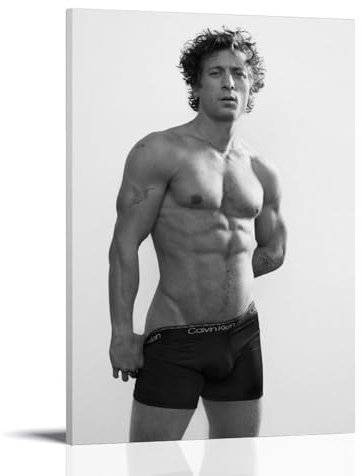 OqcEha Jeremy Allen weißes Vintage-Poster, Schauspieler-Druck, Fotokunst, Malerei, Leinwand, Heimdekoration, Schlafzimmer, moderne Dekorationen, Geschenke, 20 x 30 cm