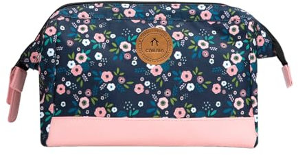 CABAIA - Trousse de Toilette Homme et Femme - Ouverture Grand Angle avec 2 Poches intérieures - Organisateur de Voyage Pratique et Résistant - Vanity avec Un Design Français, Exclusif et Original