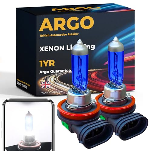 Argo H8 Headlight Bulbs 35w Xenon White 6000k 12v