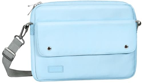 TiMOVO 9-11 Funda de Tableta con Bandolera para iPad 10ª Gen. 10.9, iPad 9ª/8ª/7ª Gen. 10.2, iPad Air 11/Air 5ª/4ª Gen. 10.9,Galaxy Tab A9+/A9 Plus 11, Azul Claro