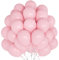 Luftballons Rosa, 60 Stück 12 Zoll Macaron Rosa Latex Ballons, Pastell Rosa Creme Helium Ballon Partyballon für Geburtstag Girlande Mädchen Babyparty Hochzeit Valentinstag Geschlecht Kommunion Party