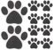 Amosfun 10 Piezas Pegatinas Antideslizantes para BañEra Huella De Perro, Decorativas Y Seguras para NiñOs, Adhesivas para Suelo Y Pared, 9.5Cm, Negro