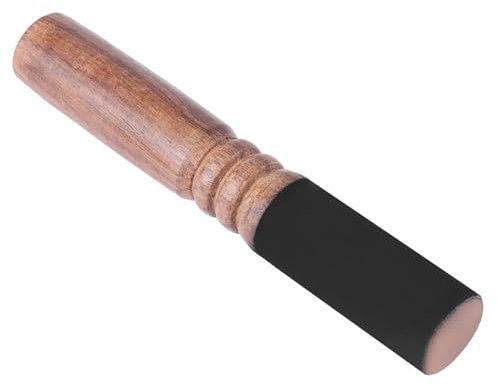Tazón de Canto Mazo de Madera, Cuenco de Canto Tibetano Delantero Buda Mazo con Cabeza de Cuero para Meditación Yoga Relajación