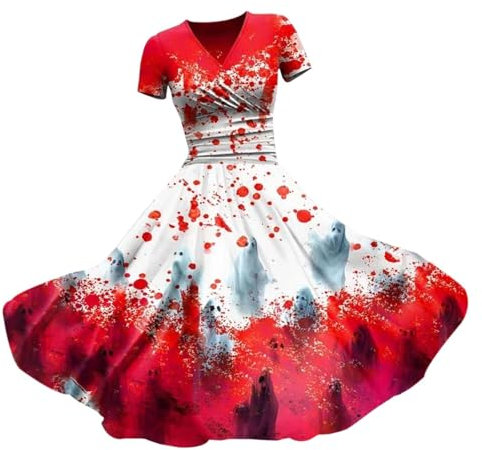 Halloween Vestido Fiesta 2 Piezas Halloween Tienda Online De Vestidos Elegantes Halloween Vestidos Color Lila para Damas De Honor Cortos Halloween Vestidos Largos De Invierno Halloween Ropa Casual