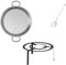 Hop Parts Set de Paella a Leña | Paellera Acero Pulido 65 cm | Trébede 50 cm | Espumadera 60 cm | Cocina Tradicional al Aire Libre