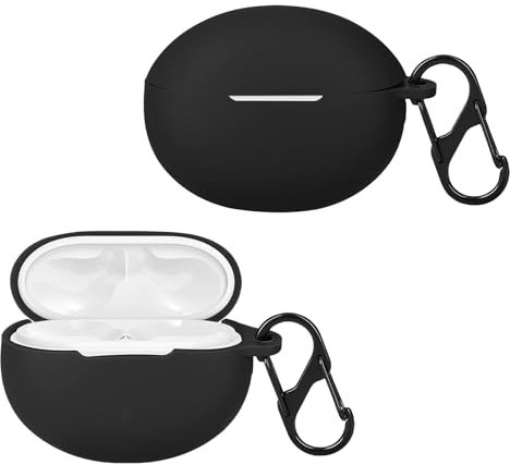 KZIOACSH Silicone Case for HUAWEI FreeBuds 5i, Ultra Slim Anti-Scratch Anti-Lost Protective Earbuds Case Lightweight Washable Sumdge-Proof Earphone Skin Cover with Carabiner for HUAWEI FreeBuds 5i