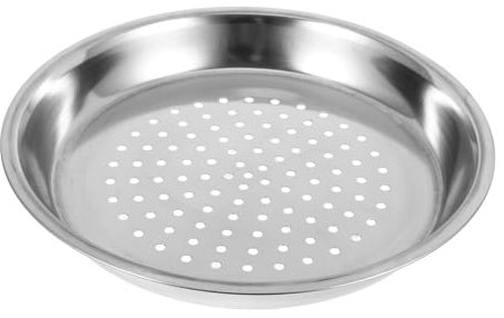 ABOOFAN Bandeja De Vapor De Acero Inoxidable Reforzada Ideal para Cocinar Al Vapor Verduras Dumplings Y MáS En Casa DiseñO Compacto Y FáCil De Limpiar 29X29X3.5 Cm