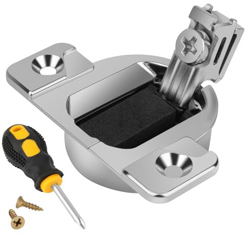 Replacement for Blum 110 Cabinet Hinges，4 Pcs Cabinet Door Hinges，110 Degree Screw self Closing Hinge，Hinges for Kitchen Cabinet Doors with Screws (Mounting Plate Not Included (4)