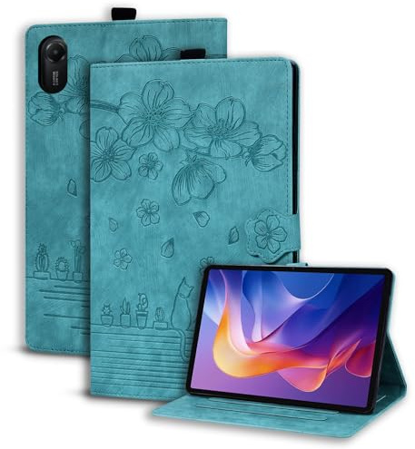 Succtopy Funda para Xiaomi Redmi Pad 2 2025 11 Pulgadas Ultra Slim PU Protectora Tableta Carcasa con Soporte Pencil Cover con Función de Soporte para Xiaomi Redmi Pad 2 11 2025 Verde Claro