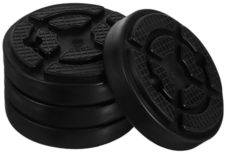 Gogogmee 4pcs Rubber Two-post Lift Pads for Car Lifting Protection Compression-resistant Auto Jack Accessories Scratch Prevention for Garage Use