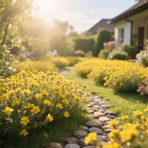 20000+Thyme, Bodendecker winterharte Staude, Gelb Kriechender Thyme