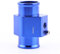 Qiilu jauge température d'eau, 34MM Adaptateur de Capteur de Température de l'Eau Universel de Voiture en Métal Température De L'eau Joint Tuyau de Radiateur Bleu