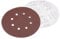 Sourcingmap 10Pcs 7 inch 8 Hole Hook and Loop Sanding Disc 180 Grit Flocking Sandpaper Random Orbital Sander Paper