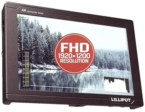 Lilliput FS7 Monitor de campo de cámara 4K de 7 pulgadas con carcasa de metal y altavoz integrado, entrada HDMI y 3G-SDI