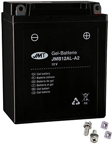 YB12AL-A2 Gel Batterie für Moto 650 Moto 6,5 Baujahr 1995-2000 von JMT