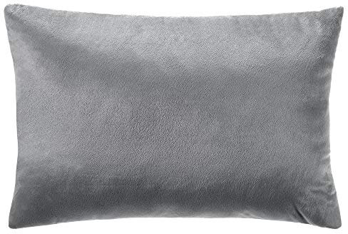 CelinaTex Cuddly Dekokissen 48 x 74 cm grau Nicki Zierkissen dekoratives Sofakissen Kissen Couchkissen
