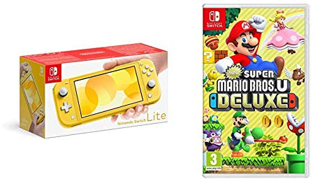 Nintendo Switch Lite - Yellow + New Super Mario Bros. U Deluxe