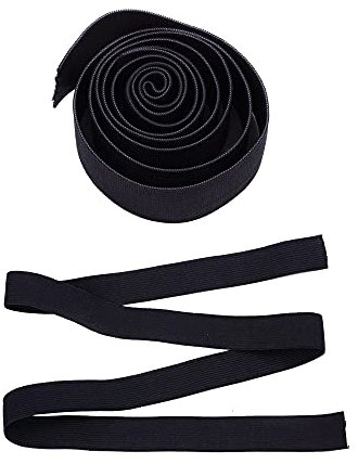6pcs Black Wig Elastic Band Wig Melting Band Accessories for Wigs Making (2.5cm)