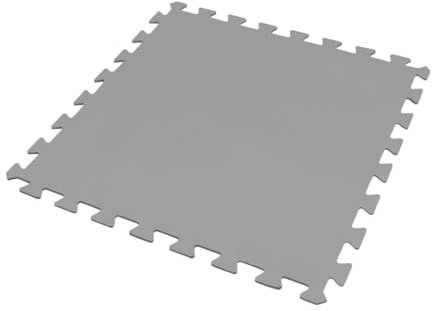 T.I.P. Poolmatte - Unterlegmatte 9er Set 50x50x0,4cm (endlos erweiterbar, Bodenfliesen Pool, Schutzmatte, Schutz der Poolbodenfolie vor Schäden, resistenter und biegsamer Schaumstoff) SBM 40/9, 30456