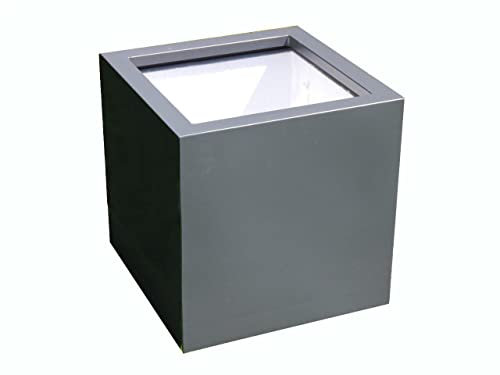 Pflanzkübel aus Metall, anthrazit