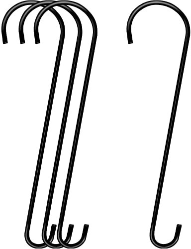 Dreecy 4 Stück 61 cm extra große Baumzweige S-Haken, Haken für Vögel, Futterspender für Baum, Metall-Gartenbaumhaken zum Aufhängen von Vogelfutterspendern, Körben, Pflanzen, Laternen und Ornamenten