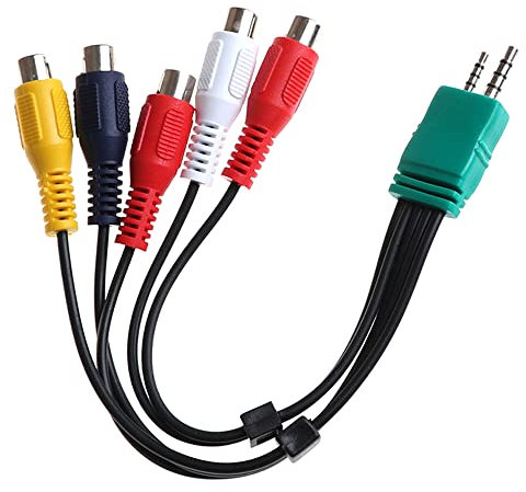 1pcs 20cm 3.5mm + cable adaptador de componentes AV de video AV AV AUDIO AUTOMISO PARA SAMSUNG LED LCD TV