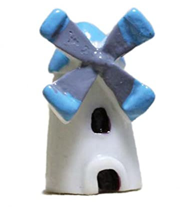 Zonster 1 Stück Mini Häuser Miniatur Fairy Gartenzubehör Windmühle Burg, Micro Landschaft Gartendekoration, Pflanze Blumentöpfe Ornamente