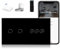 BSEED Zigbee Dimmer Interruttore con Smart Single Live ZigBee, Interruttore della luce a 2 vie, 1 via, Alexa WiFi, interruttore da parete, pannello in vetro (Richiesto Hub ZigBee), nero