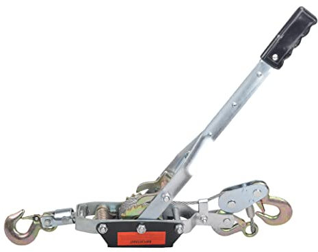 BATONECO 5 Ton Power Puller, 3 Hook Steel Cable Dual Gear Power Ratchet Come Along Winch,Heavy Duty Hand Cable Puller,11,000LBS