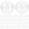Didiseaon 100pcs Balls Clear Filled Bingo Balls Hollow Empty Pong Balls for Raffle Vending Machine Capsule 28MM
