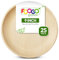 FOOGO Green 25pcs Assiettes Jetables Feuille de Palmier, 23cm Grandes Rondes, Écologique Biodégradable Compostable Comme Assiettes Bois, Bambou, Papier, Plats Chauds, Mariage, Pique-Nique, Fête