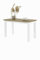 Hagge Home Couchtisch Holz 75x38 - Wohnzimmertisch, Coffee Table, Sofatisch, Kaffeetisch Modern Rechteckig - Holztisch für Wohnzimmer in Weiß Braun