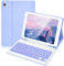 Lively Life Bluetooth Keyboard for iPad 10.2 9th 2021/8th 2020/7th Generation 2019, iPad Air 3 2019, iPad Pro 10.5 2017, Protective Case with Detachable Wireless Keyboard, Built-in Pen Holder - Purple