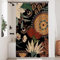 Uiiooazy Rideau Douche Anti Moisissure, Rideau de Douche 120x200cm Tropicale Jungle Abstrait Bohême Fleuri Rideaux de Baignoire Tissu Lavable Imperméable Rideaux Salle de Bain avec 8 Crochets