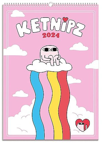 Grupo Erik Ketnipz Kalender 2024 Wandkalender 2024 - A3 Kalender 2024 Familienplaner 29,7 x 42 cm 12 Monate - Offizielle Lizenzprodukte