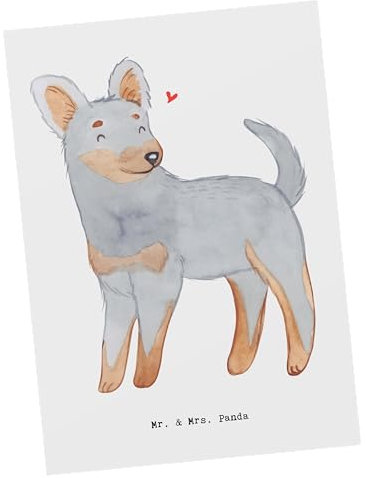 Mr. & Mrs. Panda Postkarte Prager Rattler Lebensretter - Geschenk, Schenken, Tierfreund, Ansichtskarten, Rassehund, Einladung, Hund, Dankeskarte,