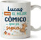 MUGFFINS Tazas Personalizadas para CÓMICO hombre - En Español - Mejor que yo Sepia - 11 oz / 330 ml - Regalo Personalizable original y divertido