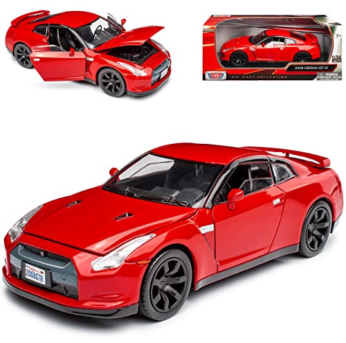 Generisch Nisan Skyline GTR R35 Coupe Rot Ab 2008 1/24 Motormax Modell Auto