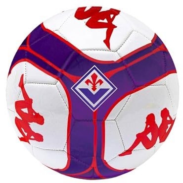 Kappa Pallone Fiorentina Palla Calcio Fiorentina Ufficiale. Modello Viola con Logo Rosso. (Misura 5 - Pallone Grande)