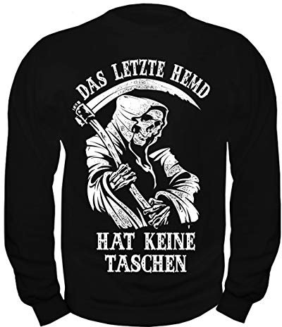 Spaß Kostet Herren Pullover Sweatshirt lustige Sprüche Das letzte Hemd hat Keine Taschen