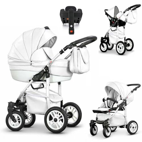 Kinderwagen-Set Craft Eco 5 in 1 inkl. Sportsitz, Autositz, Iso Base und Zubehör - 17 Teile - in 16 Farben