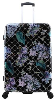 ELLE Floret Valise de voyage /Bagage/Trolley 78 cm (Large) 8 Roues Noir