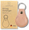 LEDERTRAUM Airtag Anhänger ECHT-Leder in rosa, Schlüsselanhänger aus Leder, Airtag Hülle kompatibel mit Apple, Schlüsselanhänger Leder (rosa)