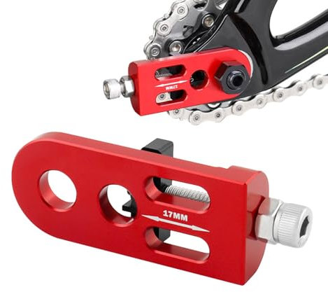 Tensor de cadena de velocidad única para bicicletas - Guía y ajustador de cadena de aleación de aluminio | Accesorios robustos para un entrenamiento suave en Bicicletas de montaña y Bicicletas