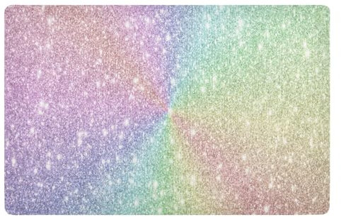 Rainbow Front Door Mat Outside Entrance Rubber Backing Inside Entry Doormat Non Slip Door Rugs Carpet for Indoor Outdoor Home Office Decor, 32 x 20