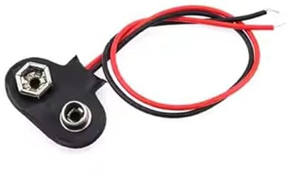 BIANMTSW 9V Battery Connector 9V Battery Snap Connector Clip Holder (T Type,10pcs)