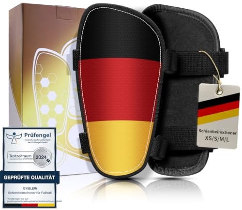 Kinder Schienbeinschoner Fussball - Schienbeinschoner für Fußball mit Verstellbaren Riemen, Leichte, Langlebige, rutschfeste Schienbeinschoner Kinder für Jungen Mädchen im Alter von 2 bis 18