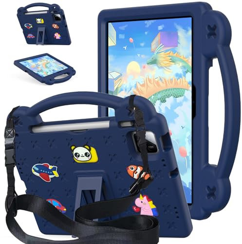 AKABEILA Funda Compatible con Tablet Xiaomi Pad 7/Pad 7 Pro de 11.2 Pulgadas 2024 Bonita Funda Protectora a Prueba de Golpes con Correa para el Hombro y Soporte