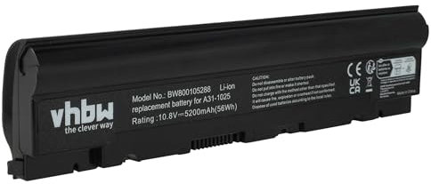 vhbw batteria sostituisce Asus A31-1025, A32-1025 per notebook (5200mAh, 10,8V, Li-Ion)